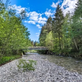 River Running an der Wertach - 141K von der Allgäuer Quelle bis zum Lech in Augsburg 11 wertach erstebruecke oberjoch